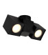 Erin Twin Ceiling Spotlight Matt Black 2x GU10-1