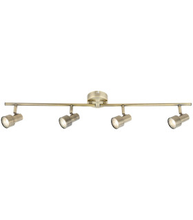 Strahler Ceiling Spotlight Bar Bronze Colored 4x LED 3000K