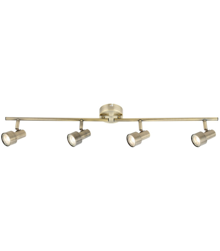 Strahler Ceiling Spotlight Bar Bronze Colored 4x LED 3000K