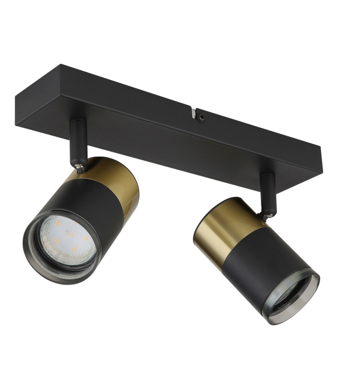Brisbon Twin Ceiling Spotlight Matt Black 2x GU10-2