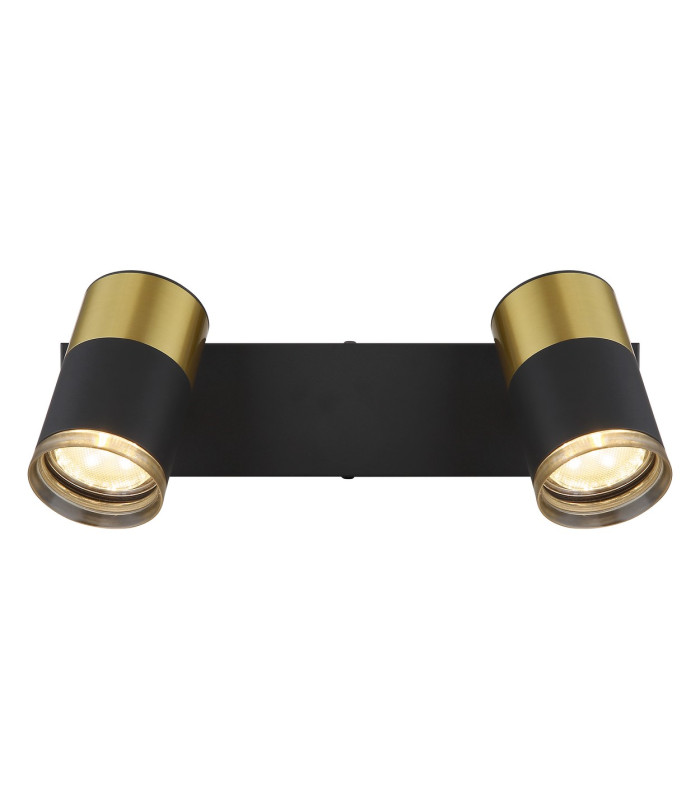 Brisbon Twin Ceiling Spotlight Matt Black 2x GU10-4