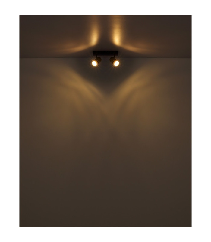 Brisbon Twin Ceiling Spotlight Matt Black 2x GU10-7