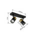 Brisbon Twin Ceiling Spotlight Matt Black 2x GU10-11