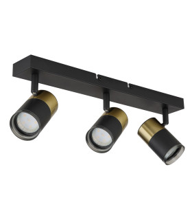 Brisbon Ceiling Spotlight Bar Matt Black 3x GU10-2