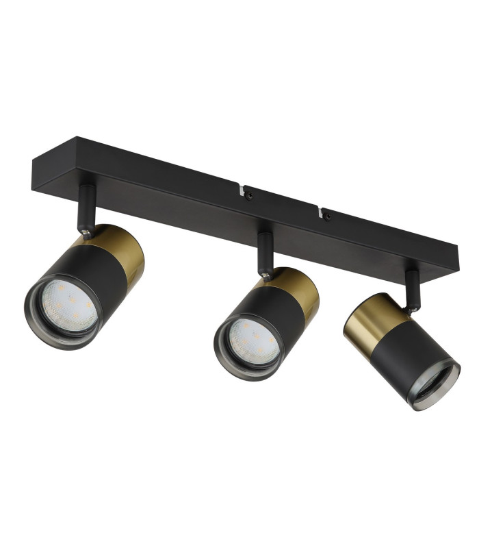 Brisbon Ceiling Spotlight Bar Matt Black 3x GU10-2