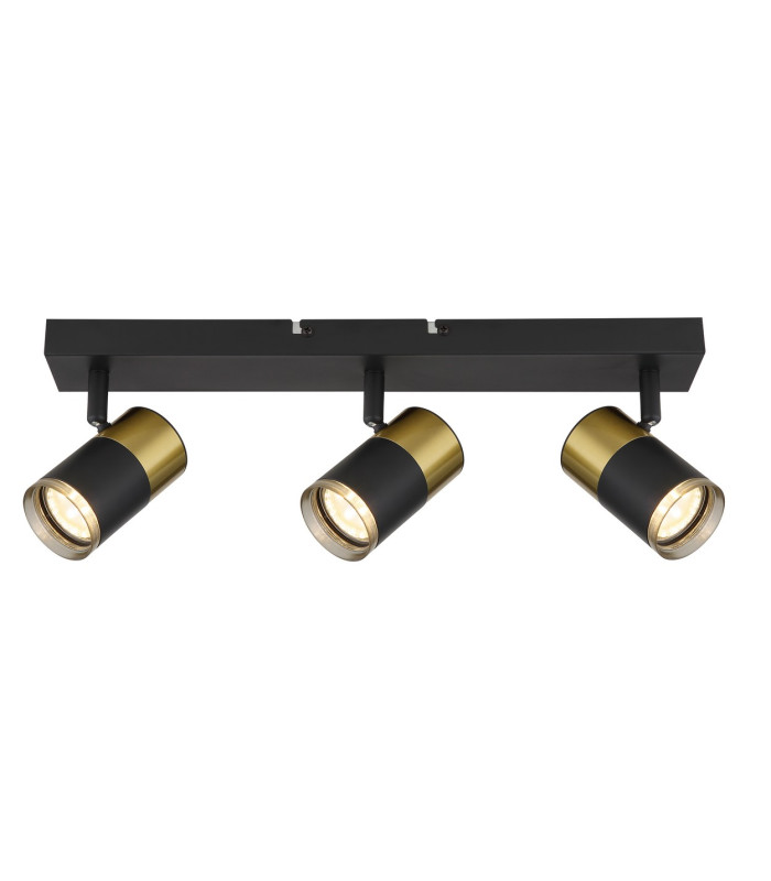 Brisbon Ceiling Spotlight Bar Matt Black 3x GU10-3
