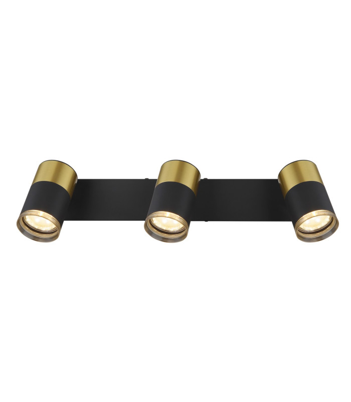 Brisbon Ceiling Spotlight Bar Matt Black 3x GU10-4