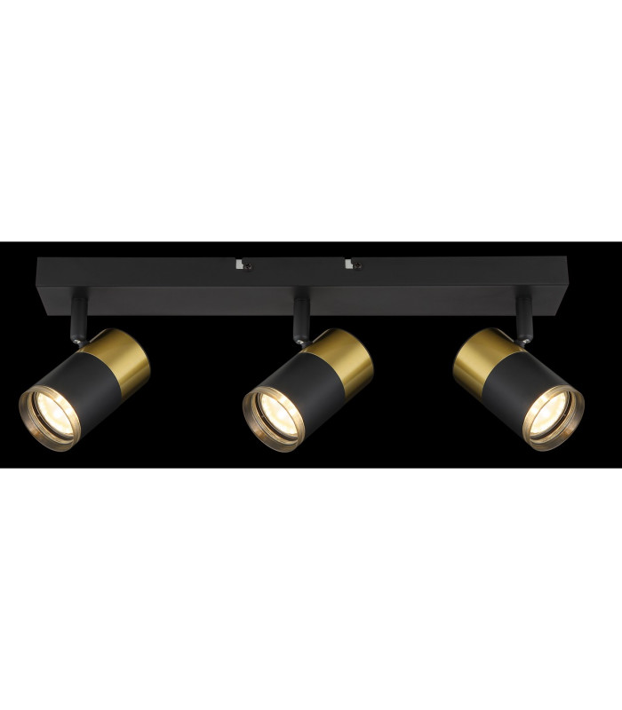 Brisbon Ceiling Spotlight Bar Matt Black 3x GU10-6