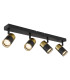 Brisbon Ceiling Spotlight Bar Matt Black 4x GU10-1