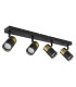 Brisbon Ceiling Spotlight Bar Matt Black 4x GU10-2
