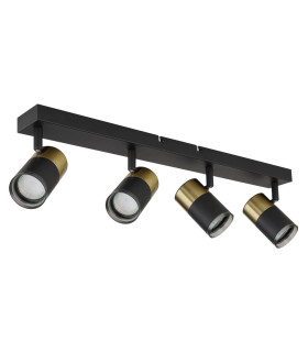 Brisbon Ceiling Spotlight Bar Matt Black 4x GU10-2