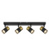 Brisbon Ceiling Spotlight Bar Matt Black 4x GU10-3