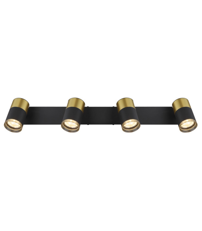Brisbon Ceiling Spotlight Bar Matt Black 4x GU10-4