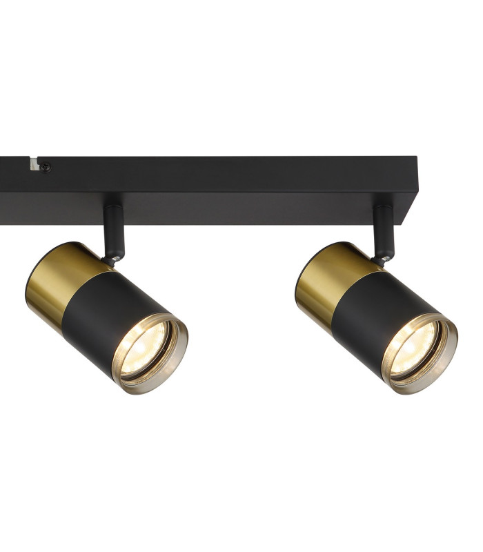 Brisbon Ceiling Spotlight Bar Matt Black 4x GU10-5