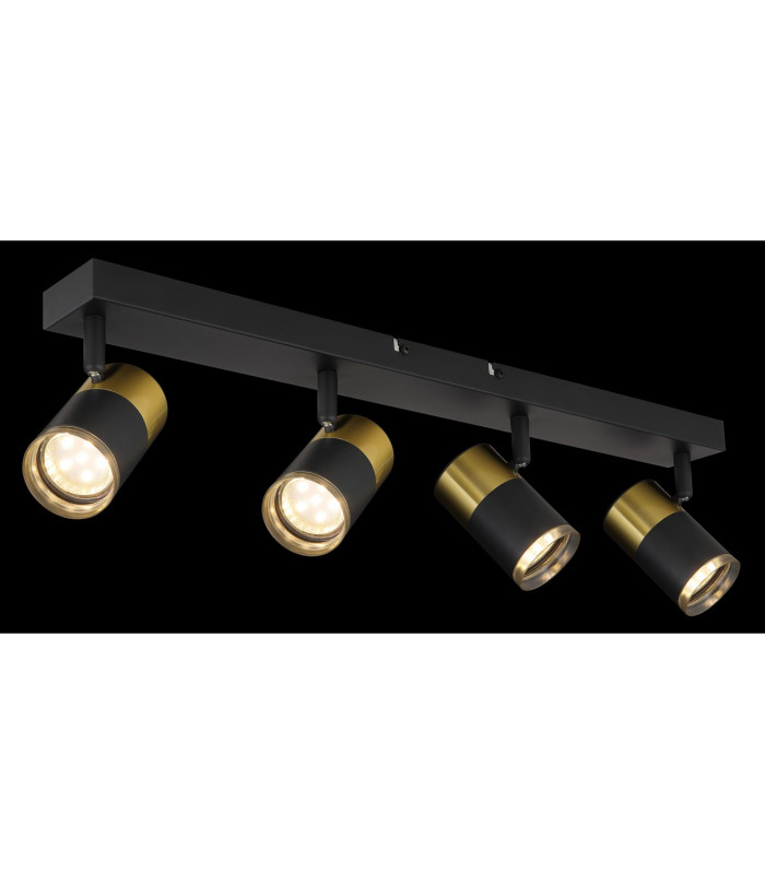 Brisbon Ceiling Spotlight Bar Matt Black 4x GU10-6
