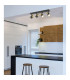 Brisbon Ceiling Spotlight Bar Matt Black 4x GU10-9