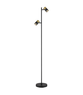 Brisbon Multi Arm Floor Lamp Matt Black 2x GU10-1