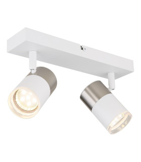 Brisbon Twin Ceiling Spotlight White Matt 2x GU10-1
