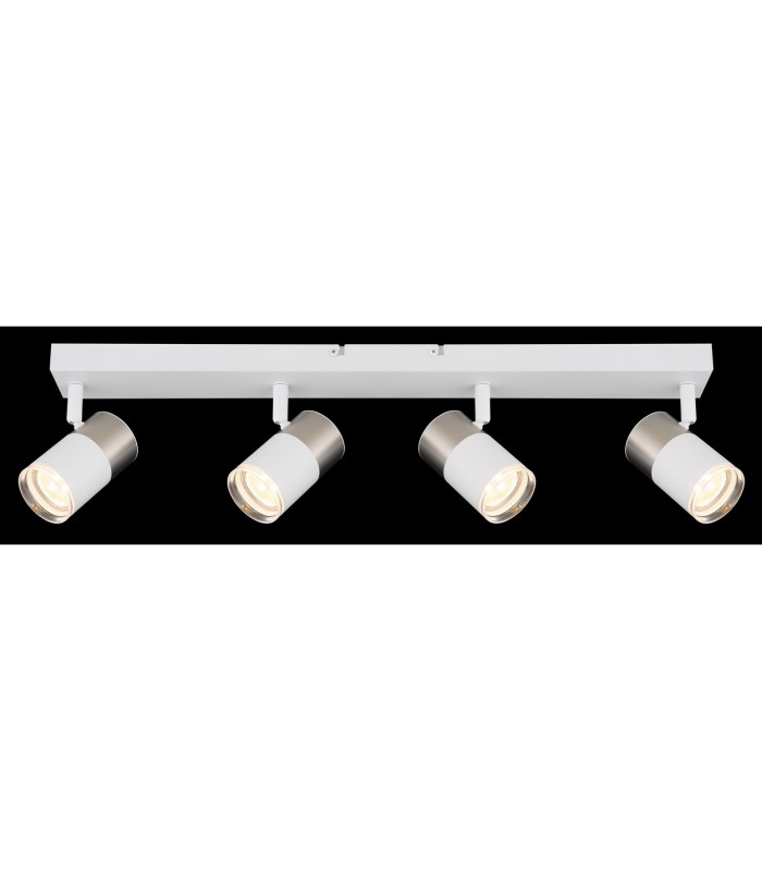 Brisbon Ceiling Spotlight Bar White Matt 4x GU10-7
