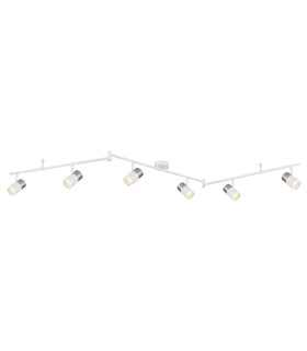 Brisbon Ceiling Spotlight Bar White Matt 6x GU10-1