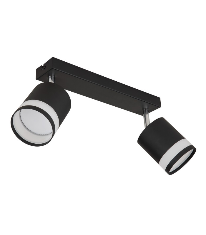 Lucero Twin Ceiling Spotlight Matt Black 2x GX53 3000K-2