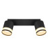 Lucero Twin Ceiling Spotlight Matt Black 2x GX53 3000K-4