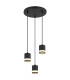 Lucero Cluster Pendant Ceiling Light Matt Black 3x GX53 3000K-1