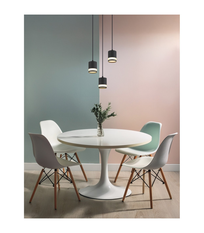 Lucero Cluster Pendant Ceiling Light Matt Black 3x GX53 3000K-4