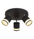 Lucero Ceiling Spotlight Clusters Matt Black 3x GX53 3000K-1