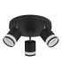 Lucero Ceiling Spotlight Clusters Matt Black 3x GX53 3000K-2