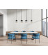 Lucero Bar Pendant Ceiling Light Matt Black 4x GX53 3000K-4