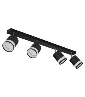Lucero Ceiling Spotlight Bar Matt Black 4x GX53 3000K-2