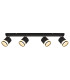 Lucero Ceiling Spotlight Bar Matt Black 4x GX53 3000K-3
