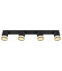 Lucero Ceiling Spotlight Bar Matt Black 4x GX53 3000K-4