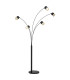 Lucero Multi Arm Floor Lamp Matt Black 5x GX53 3000K-1