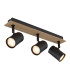 Linca Ceiling Spotlight Bar Matt Black 3x GU10-1