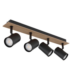 Linca Ceiling Spotlight Bar Matt Black 4x GU10-2