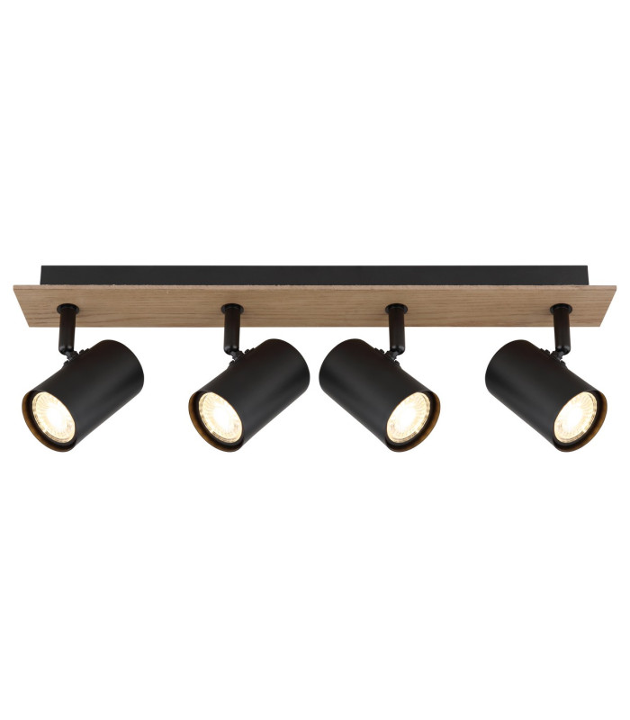 Linca Ceiling Spotlight Bar Matt Black 4x GU10-3