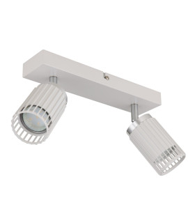 Korben Twin Ceiling Spotlight White Matt 2x GU10-2