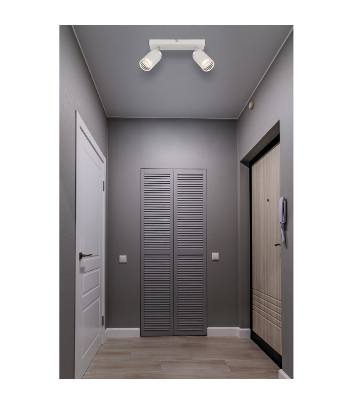 Korben Twin Ceiling Spotlight White Matt 2x GU10-8