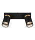 Korben Twin Ceiling Spotlight Matt Black 2x GU10-4