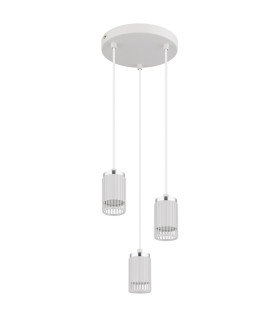 Korben Cluster Pendant Ceiling Light White Matt 3x GU10-2