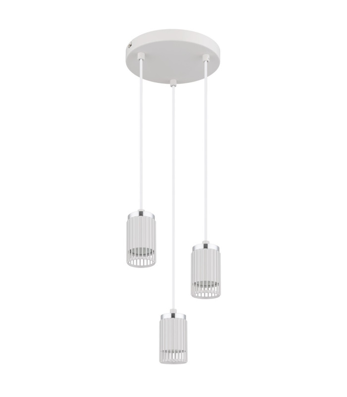 Korben Cluster Pendant Ceiling Light White Matt 3x GU10-2