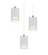 Korben Cluster Pendant Ceiling Light White Matt 3x GU10-3
