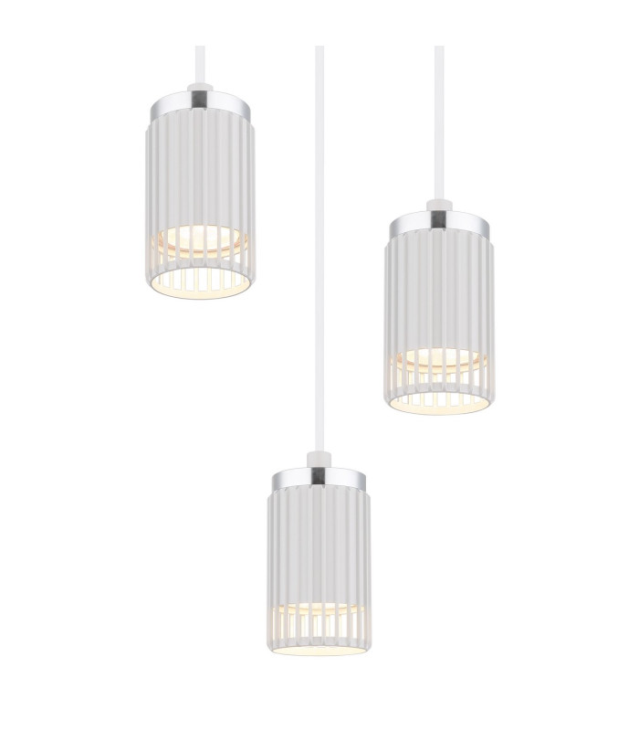 Korben Cluster Pendant Ceiling Light White Matt 3x GU10-3