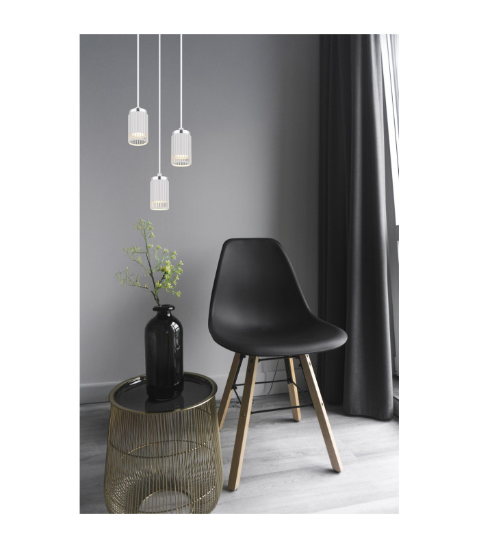 Korben Cluster Pendant Ceiling Light White Matt 3x GU10-4