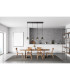Korben Bar Pendant Ceiling Light Matt Black 4x GU10-4