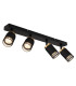 Korben Ceiling Spotlight Bar Matt Black 4x GU10-1