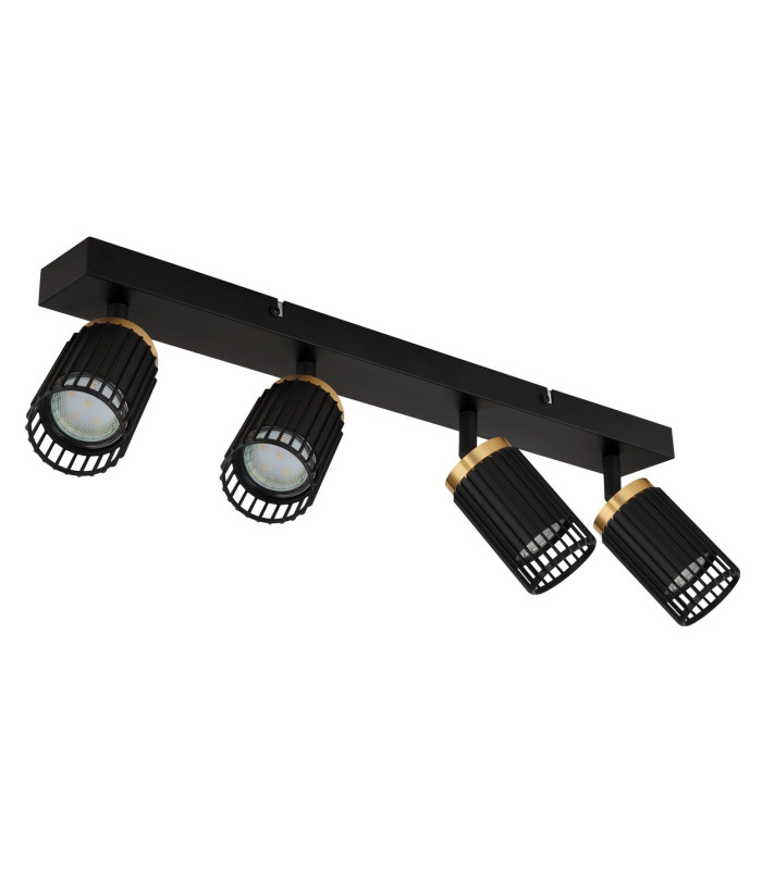 Korben Ceiling Spotlight Bar Matt Black 4x GU10-2