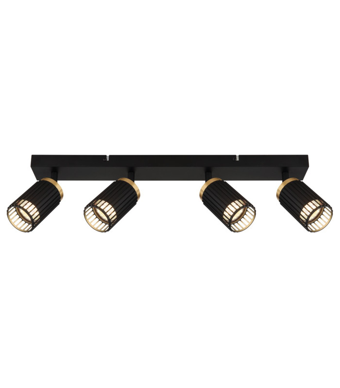 Korben Ceiling Spotlight Bar Matt Black 4x GU10-3